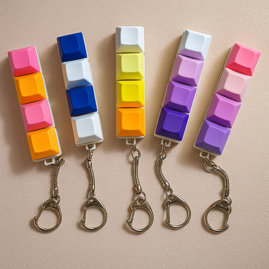 Механическая клавиатура-фиджет с 9 клавишами, изготовленная на заказ.