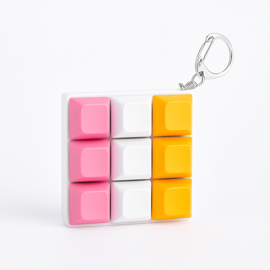 Механическая клавиатура-фиджет с 9 клавишами, изготовленная на заказ.